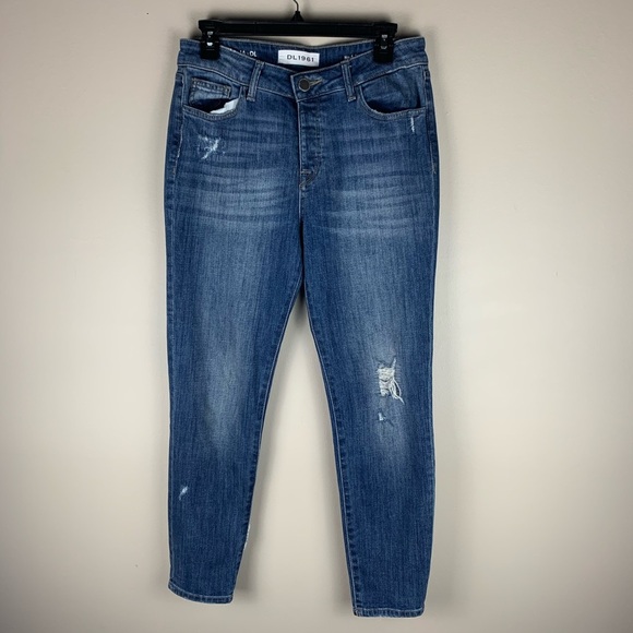 DL1961 Distressed Slouchy Skinny Jeans size 25 - Picture 1 of 10